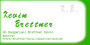 kevin brettner business card